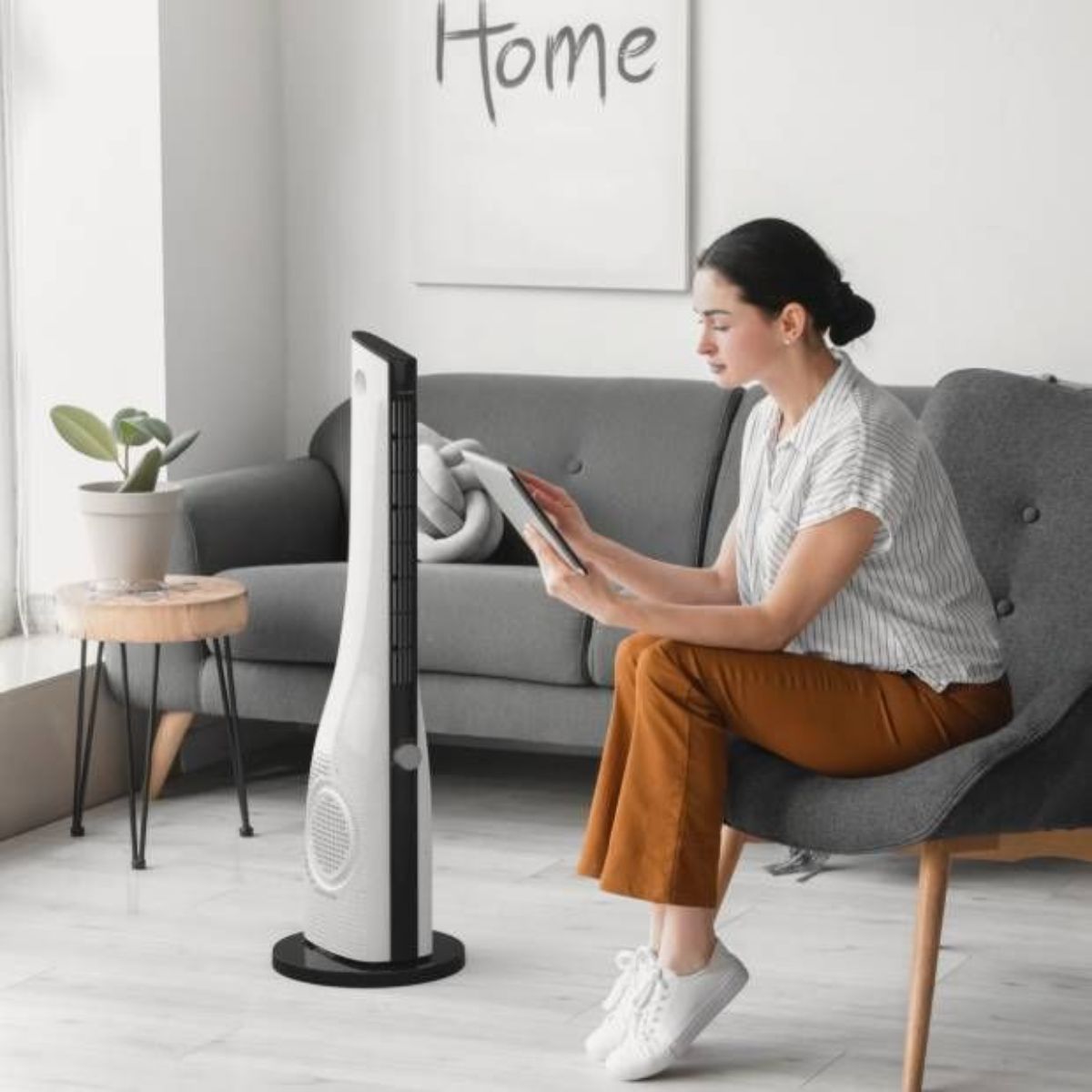 Ventilador-de-torre-Baqueira-5050-mecanico-50W-blanco-negro-90-cm-animada