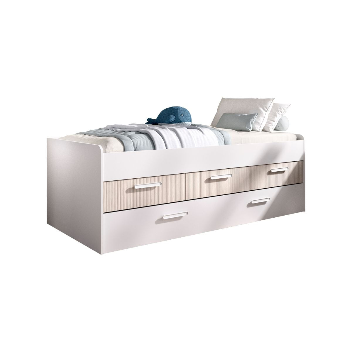 Conjunto-de-dormitorio-Leka-Pack-cama---escritorio---armario-blanco-cama