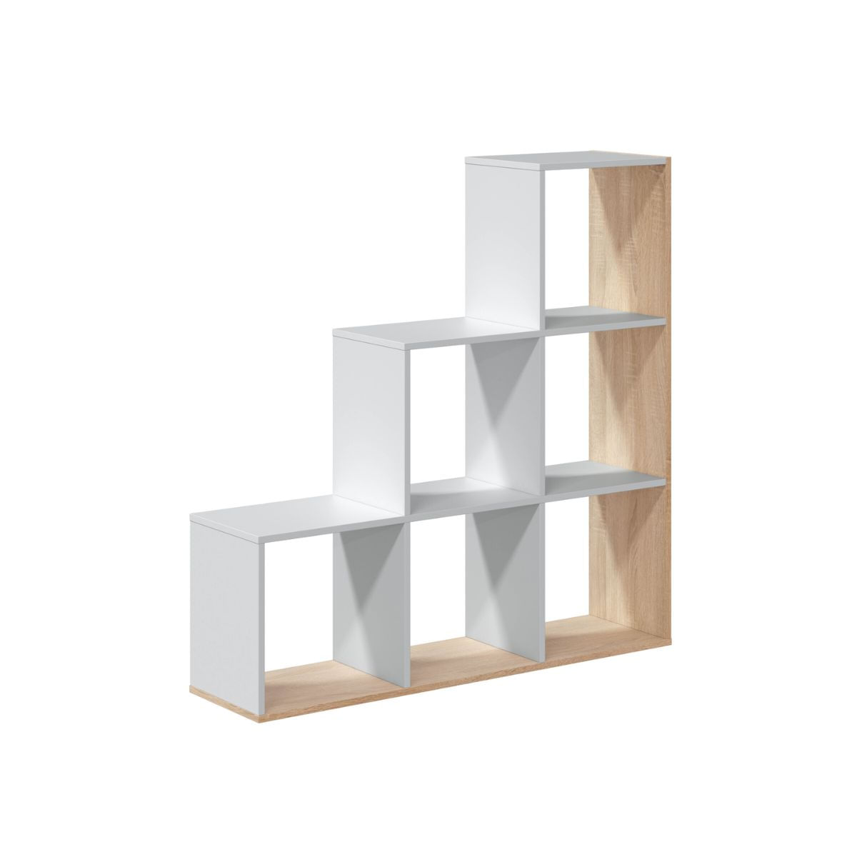 Estanteria-Luke-6-compartimentos-escalonada-natural-blanco-110x108x28-cm-lateral