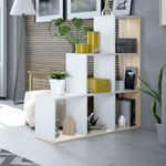 Estanteria-Luke-6-compartimentos-escalonada-natural-blanco-110x108x28-cm-animada