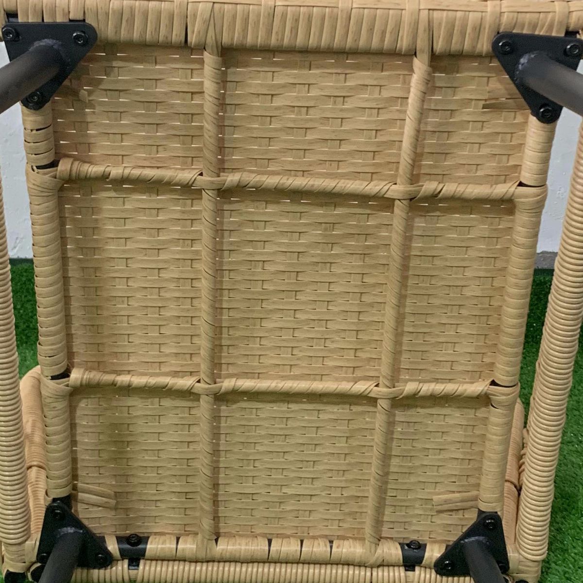 Conjunto de jardín Bolonia Outsunny 2 sillas + mesa natural