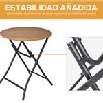 Conjunto de exterior Laguna Outsunny mesa + 2 sillas natural