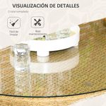 Conjunto de jardín Madagascar Outsunny 1 mesa + 6 sillas natural 6