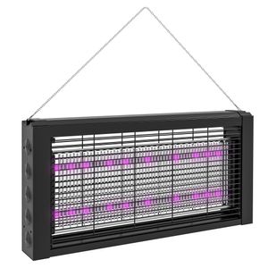Lámpara antimosquitos Homcom luces LED 60 m² negro 25x49x6 cm