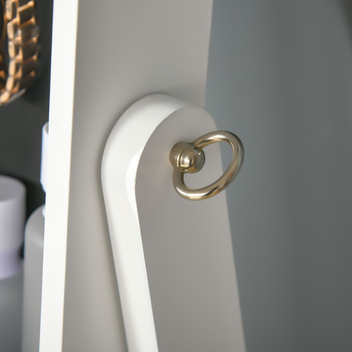 Espejo joyero Trenddi Homcom con luces LED blanco 151,5x46x36,5 cm