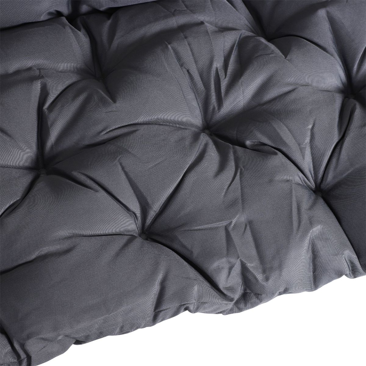 Cojín para asiento Outsunny con respaldo 3 plazas gris 8x150x98 cm