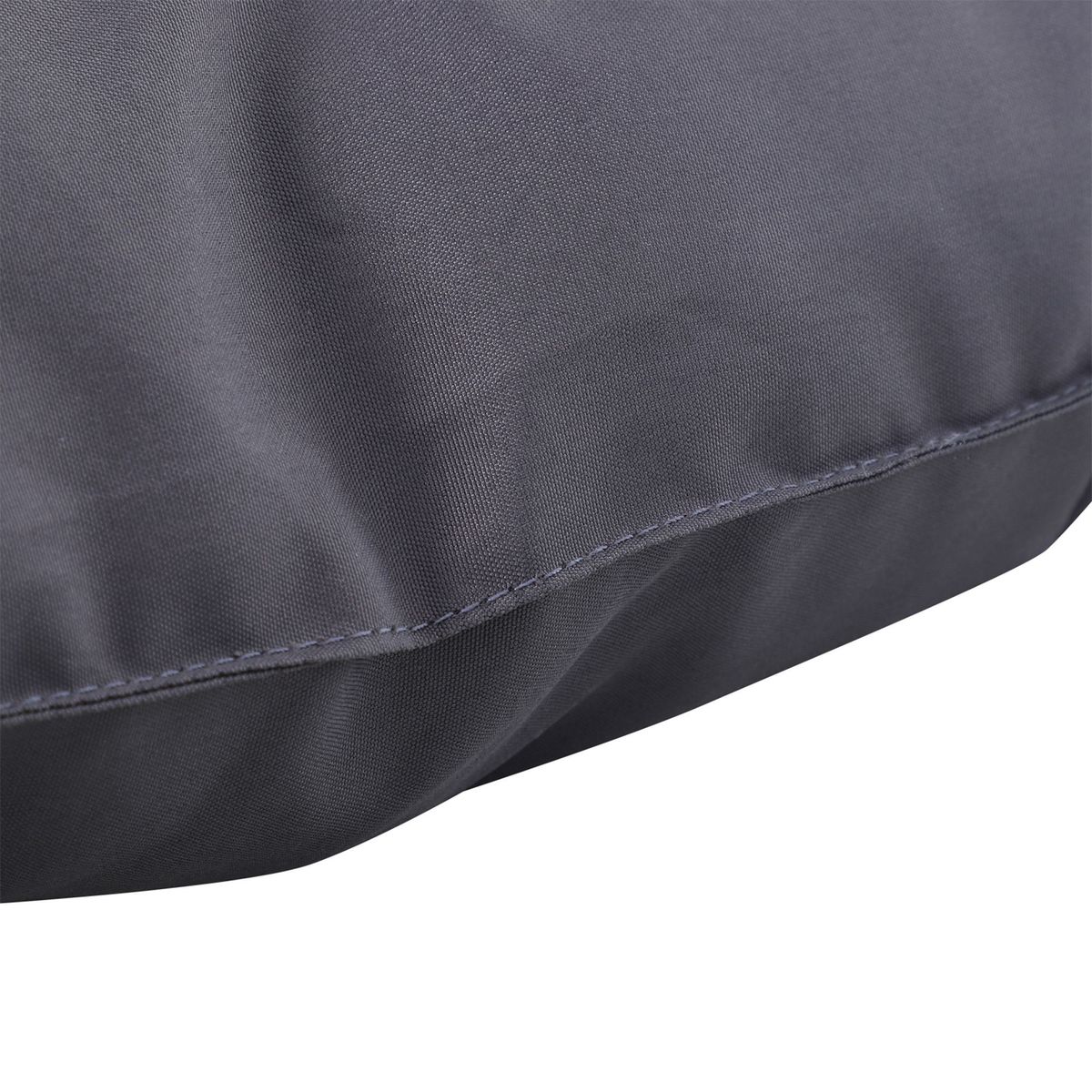 Cojín para asiento Outsunny 2 plazas con 6 cordones gris oscuro 10x132x110 cm