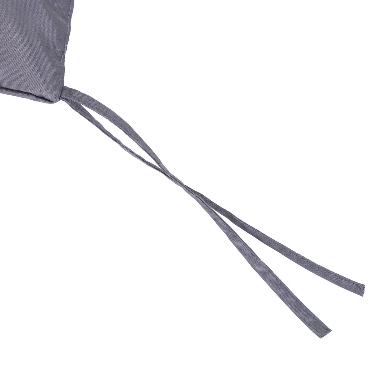 Cojín para asiento Outsunny 2 plazas con 6 cordones gris oscuro 10x132x110 cm