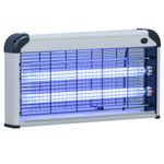 Lámpara anti mosquitos Outsunny 30W luz UV 60m² plata 26,5x48,5x8,5 cm