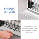 Lámpara anti mosquitos Outsunny 30W luz UV 60m² plata 26,5x48,5x8,5 cm
