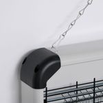 Lámpara anti mosquitos Outsunny 30W luz UV 60m² plata 26,5x48,5x8,5 cm