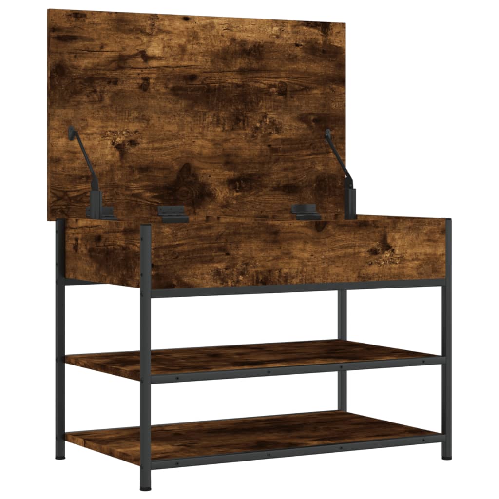 Banco zapatero Lovi con 2 estantes inferiores marrón 50x70x42,5 cm