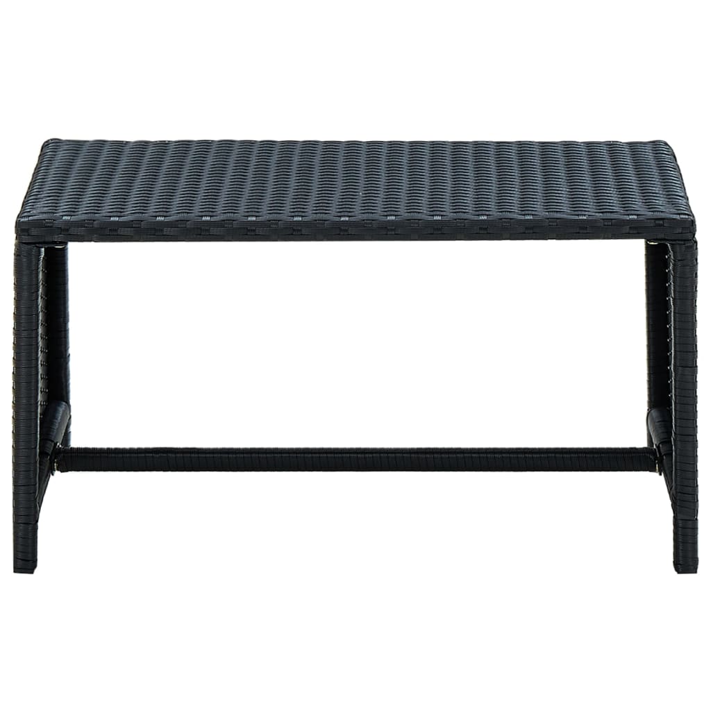 Mesa de centro exterior Lombarda negro 38x70x40 cm