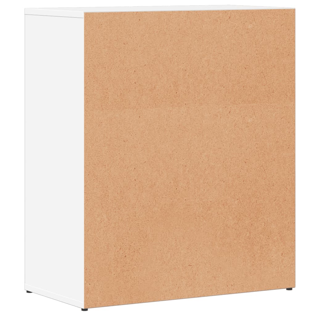 Aparador Rimma doble puerta con estante blanco 70x60x31 cm