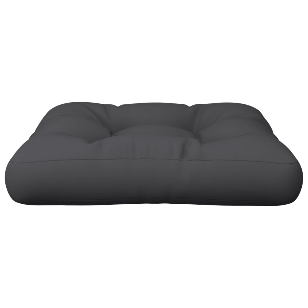 Cojín para asiento acolchado negro 12x60x60 cm