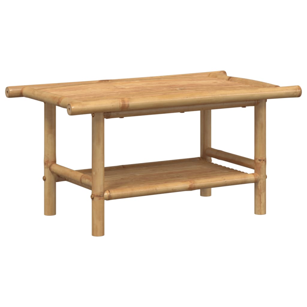 Mesa de centro Dinna estante inferior bambú 35x70x40 cm