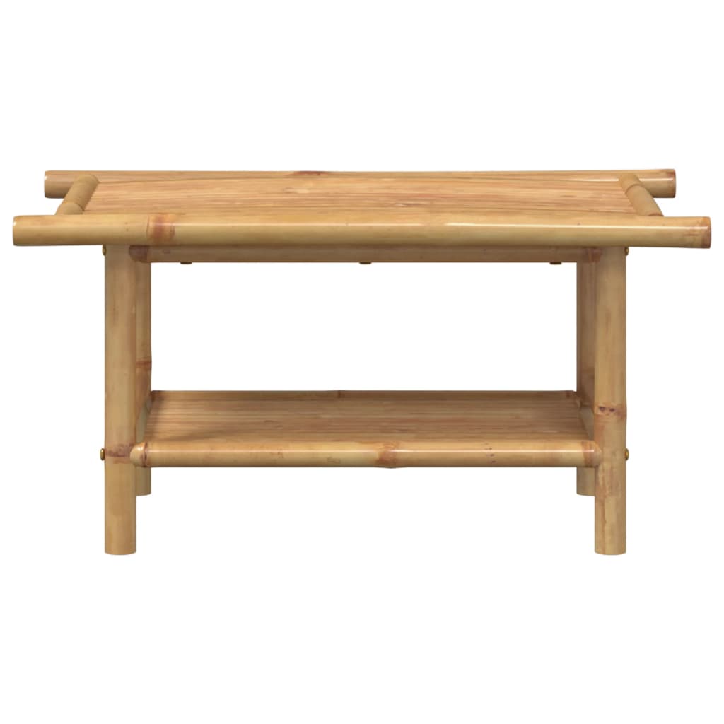 Mesa de centro Dinna estante inferior bambú 35x70x40 cm