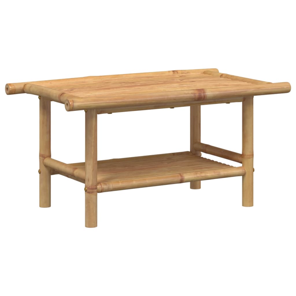 Mesa de centro Dinna estante inferior bambú 35x70x40 cm