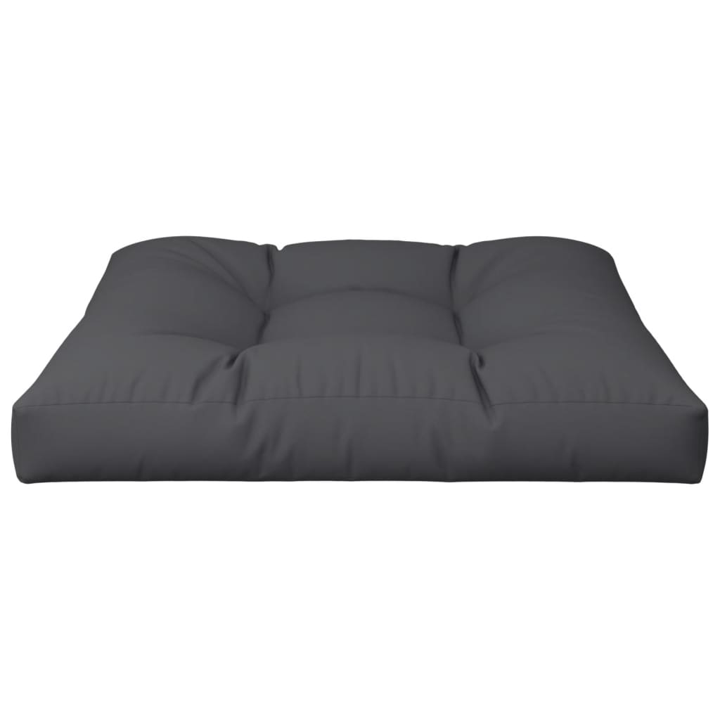 Cojín para asiento tela acolchada negro 12x80x80 cm