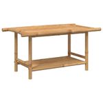 Mesa de centro Force estante inferior bambú 45x90x50 cm