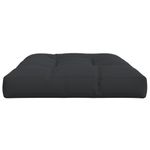 Cojín para asiento exterior acolchado negro 12x120x80 cm