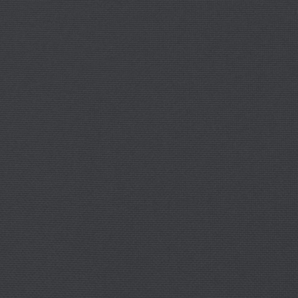 Cojín para asiento exterior acolchado negro 12x120x80 cm
