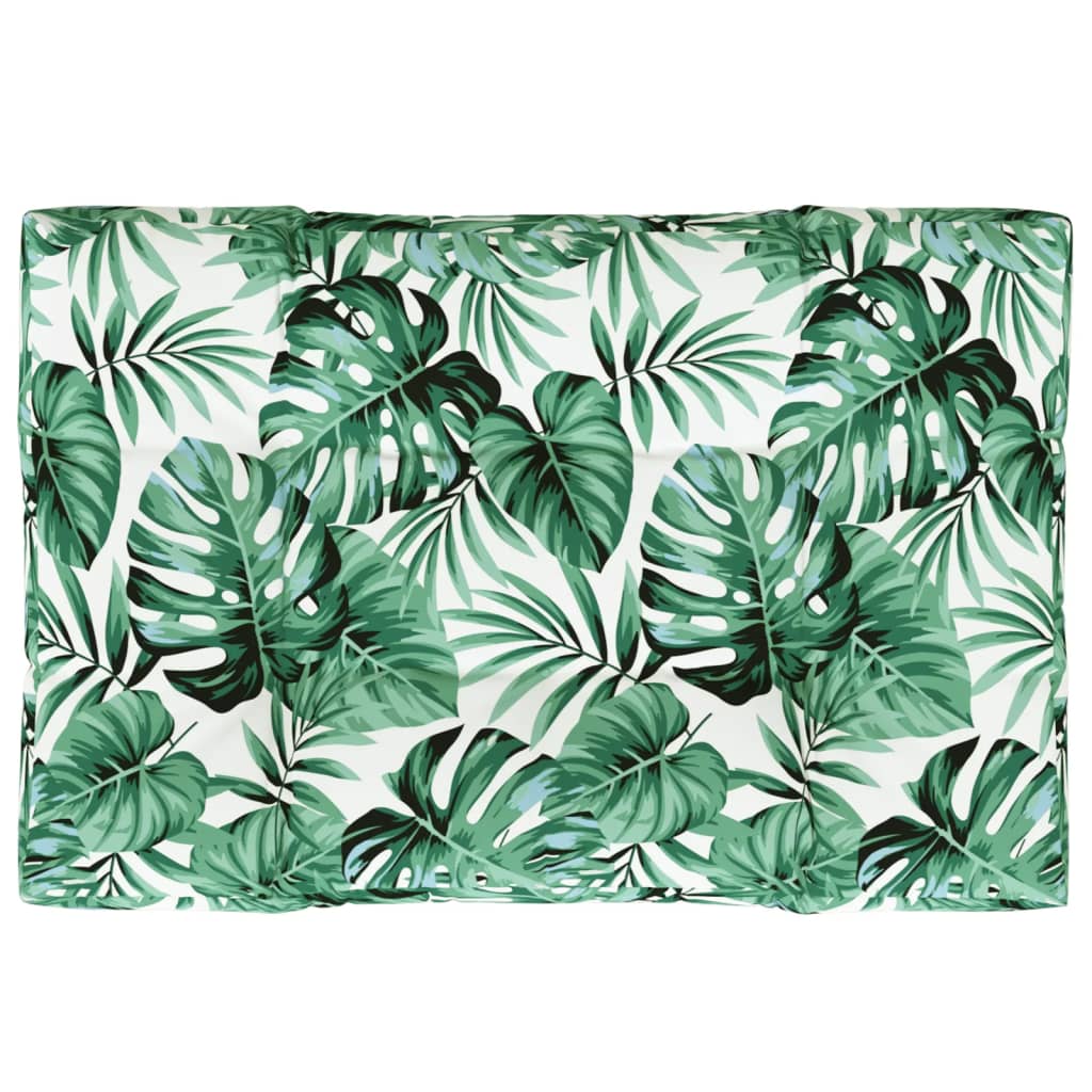 Cojín para asiento exterior acolchado verde 12x120x80 cm