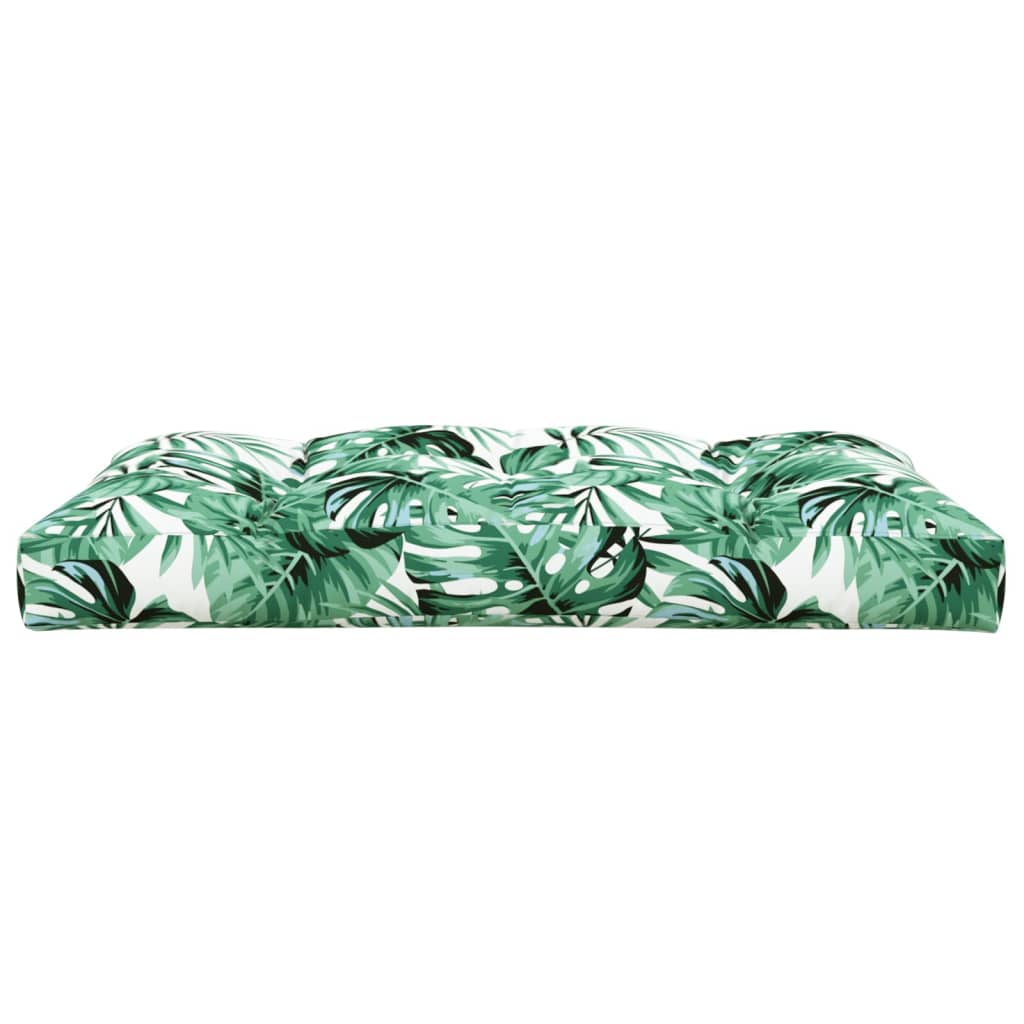 Cojín para asiento exterior acolchado verde 12x120x80 cm