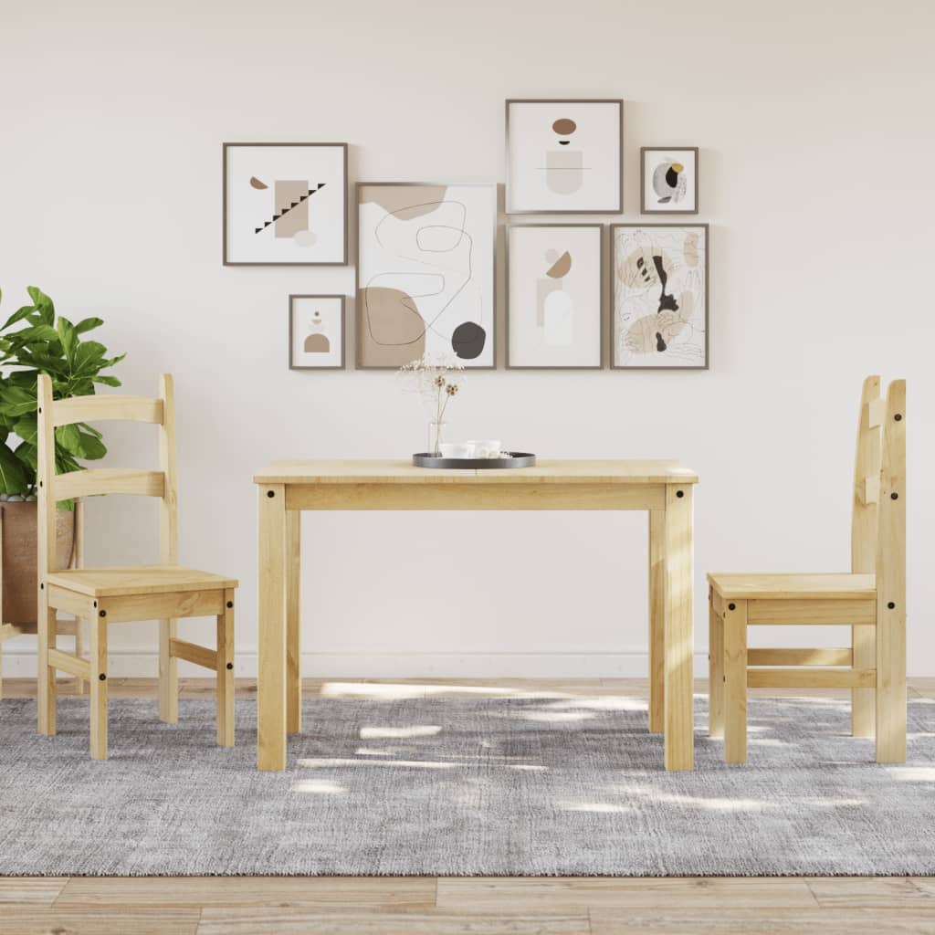 Pack de 2 sillas Moreo madera de pino natural 99x40x46 cm