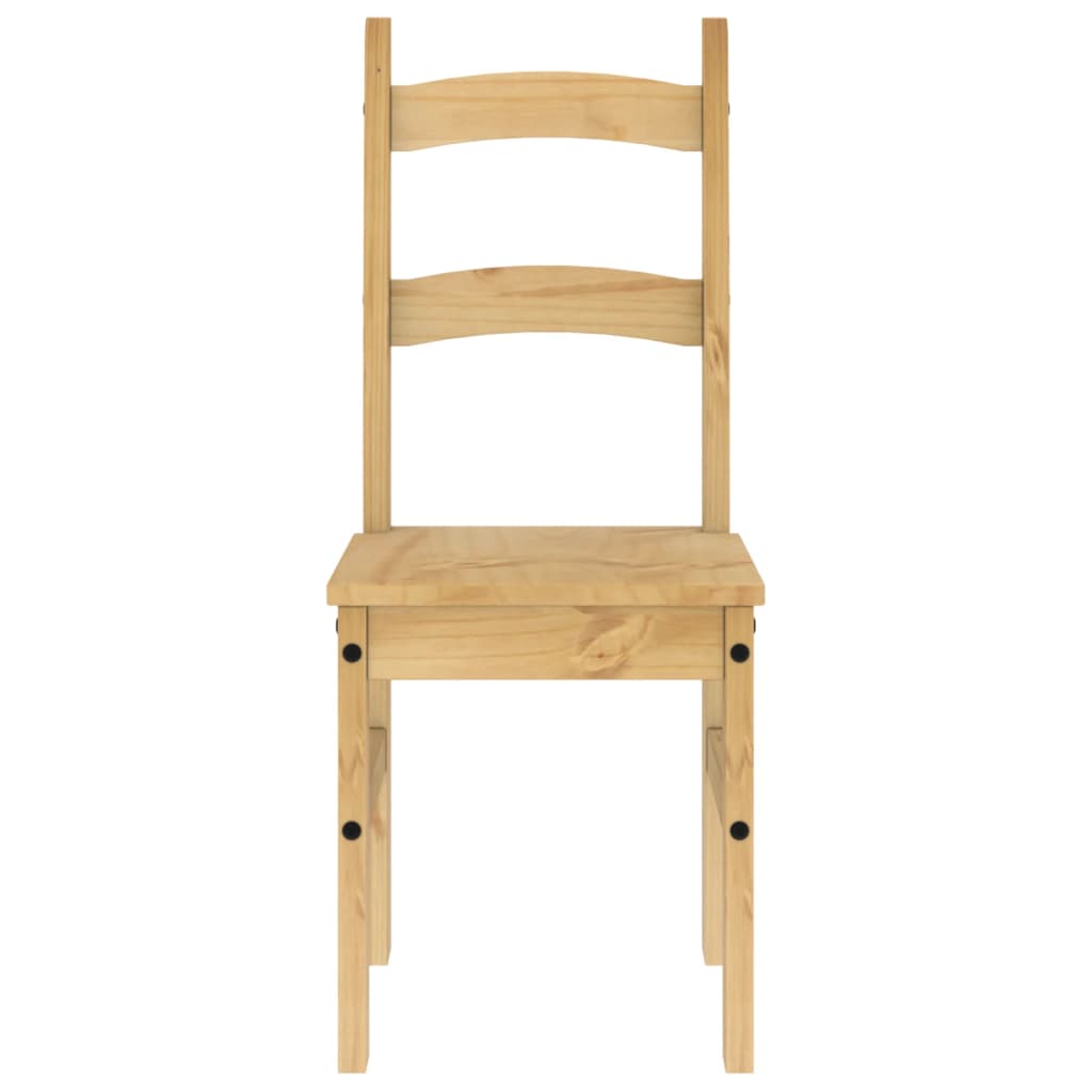 Pack de 2 sillas Moreo madera de pino natural 99x40x46 cm