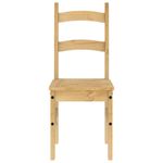 Pack de 2 sillas Moreo madera de pino natural 99x40x46 cm