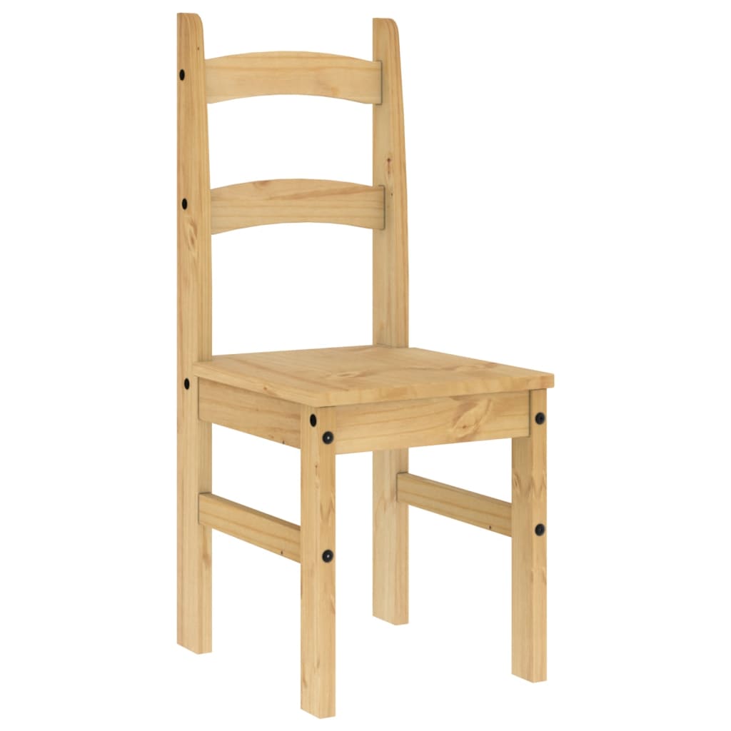 Pack de 2 sillas Moreo madera de pino natural 99x40x46 cm