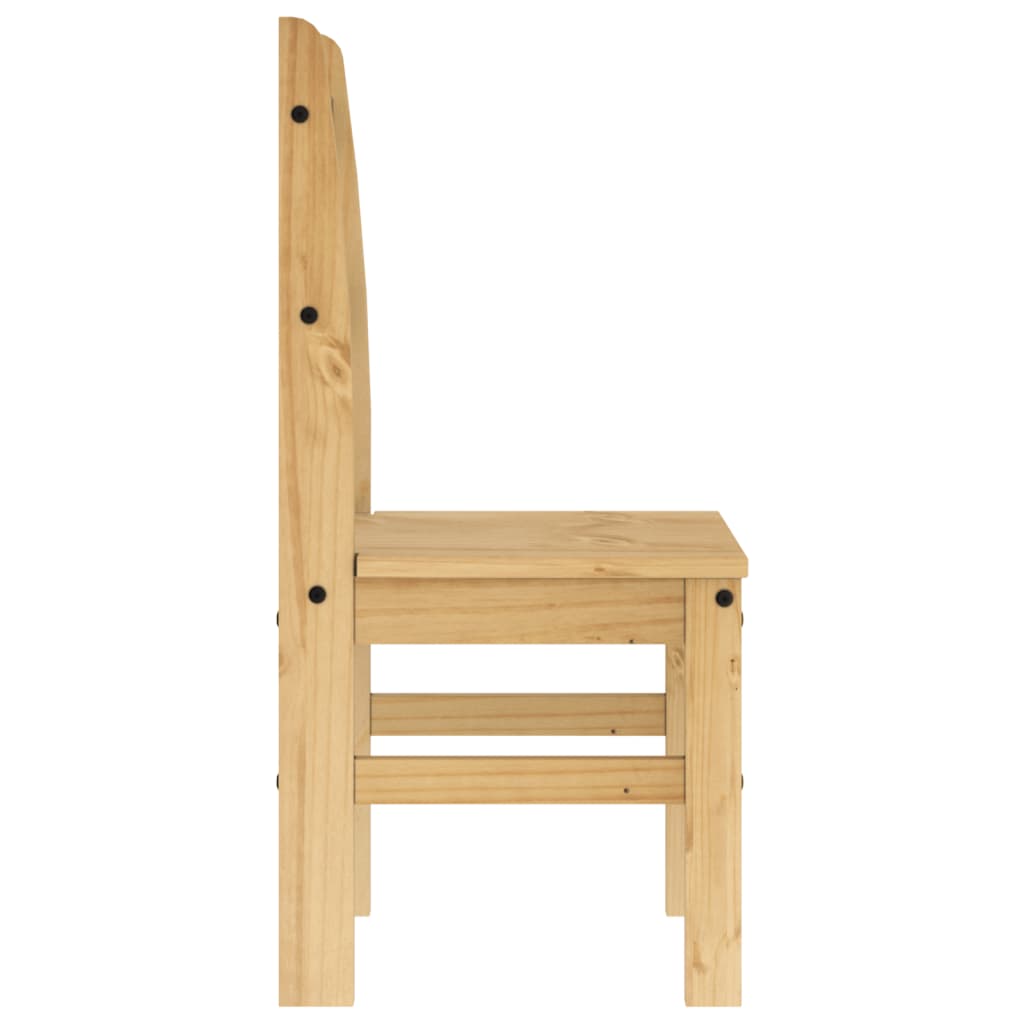 Pack de 2 sillas Moreo madera de pino natural 99x40x46 cm