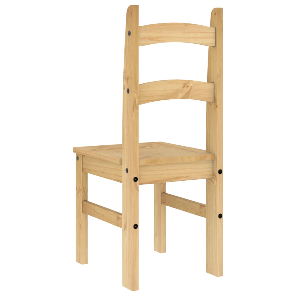 Pack de 2 sillas Moreo madera de pino natural 99x40x46 cm