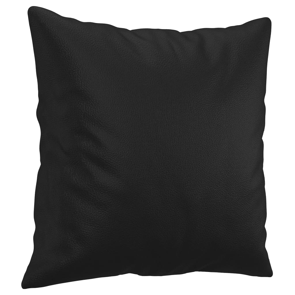 Sofá Piolin 2 plazas con cojines negro 80x158x77 cm