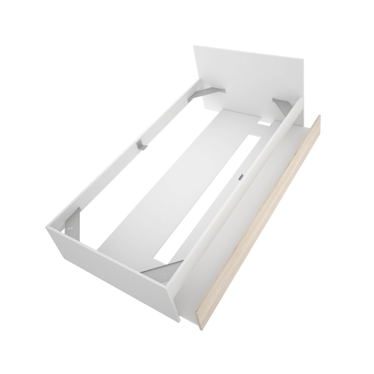 Conjunto-de-dormitorio-Top-Pack-4-cama-con-arrastre---mesita---escritorio-blanco-natural-fondo-blanco