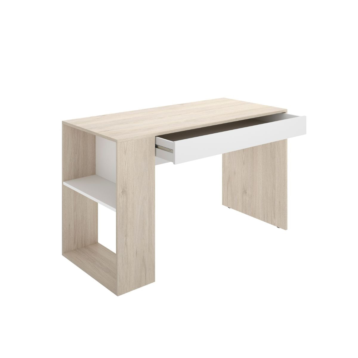 Conjunto-de-dormitorio-Top-Pack-2-cama---mesita---escritorio-blanco-natural