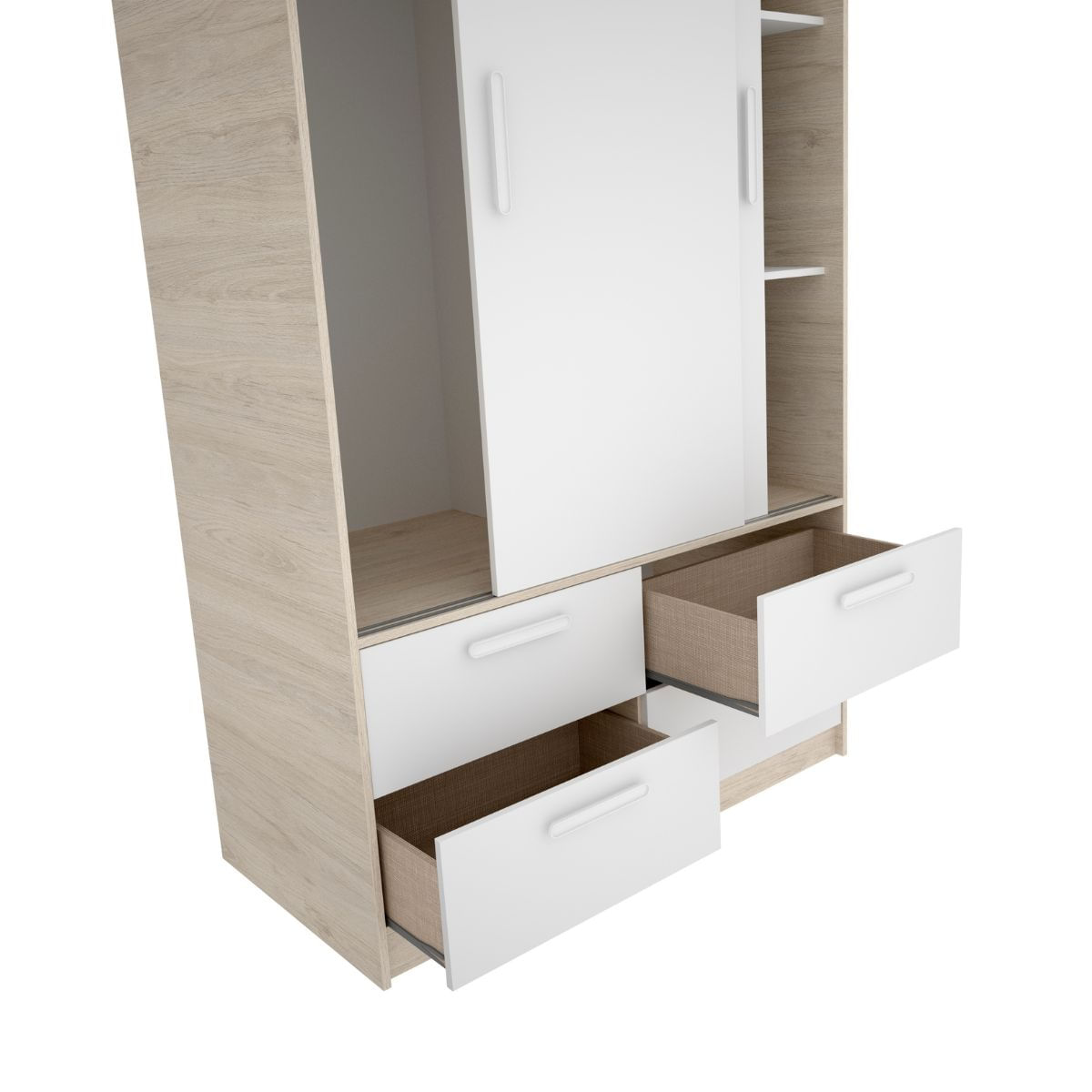 Conjunto-de-dormitorio-Ten-Pack-6-cama---escritorio---armario-blanco-natural--armario