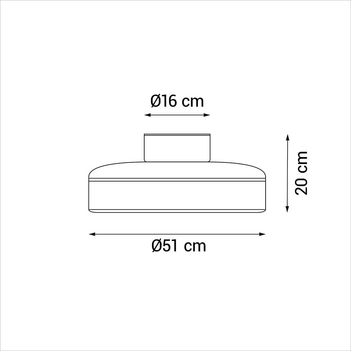 Ventilador de techo Leaf Sulion 12W tipo plafón natural Ø51 cm 6