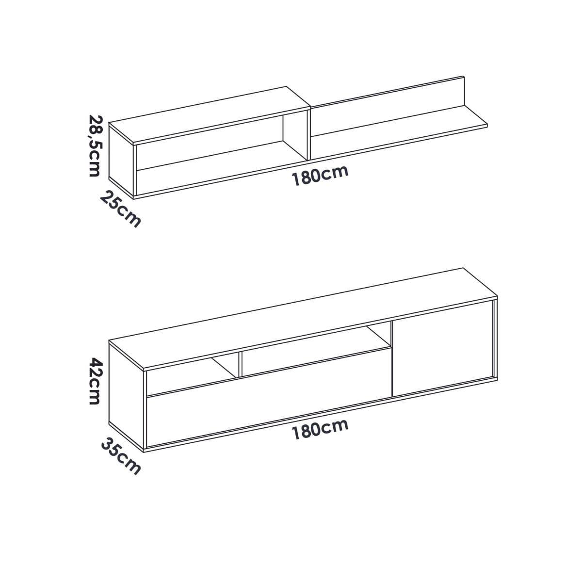 Composicion-de-salon-Bay-mueble-bajo---modulo-superior-blanco-natural-180-cm-medidas