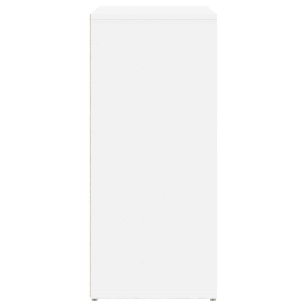 Aparador Miley 2 cajones + 2 armarios blanco 70x60x31 cm