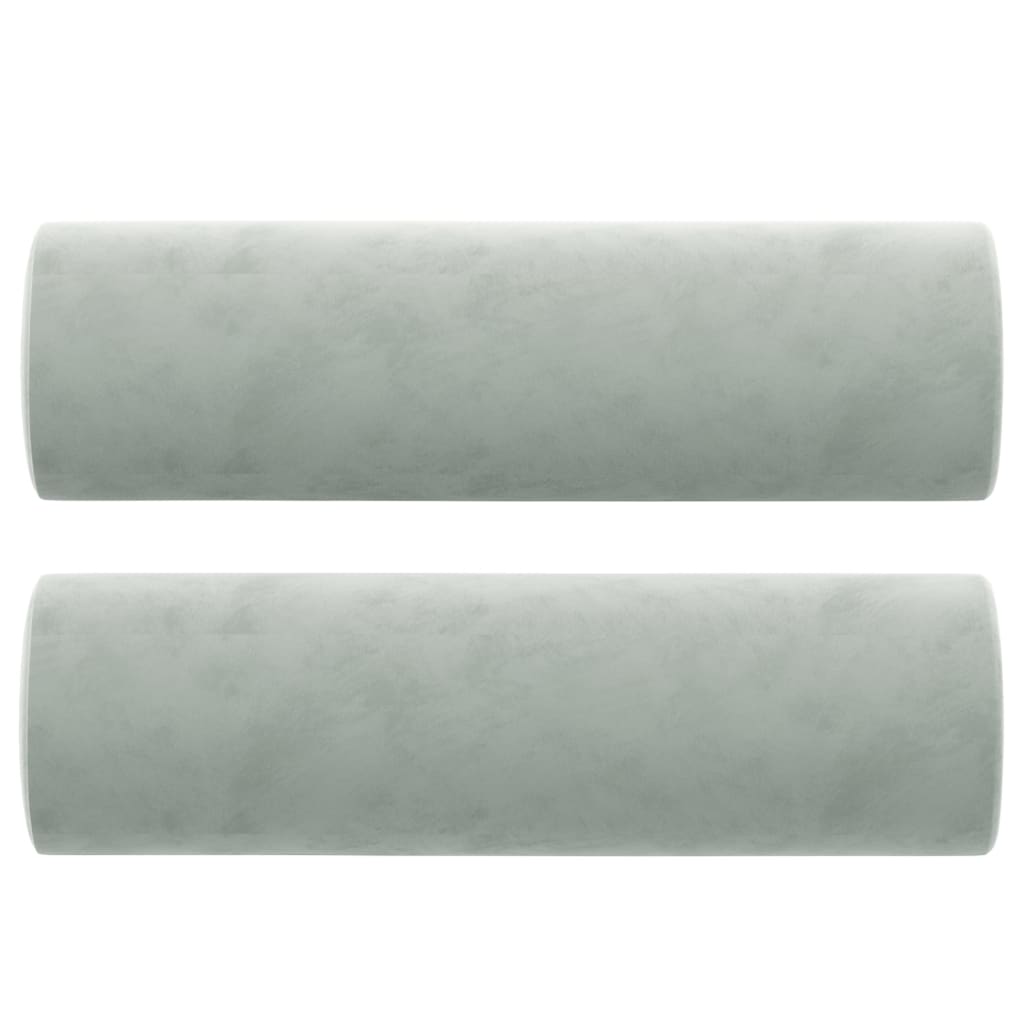 Sofá Latitud 3 plazas con cojines gris claro 80x180x77 cm
