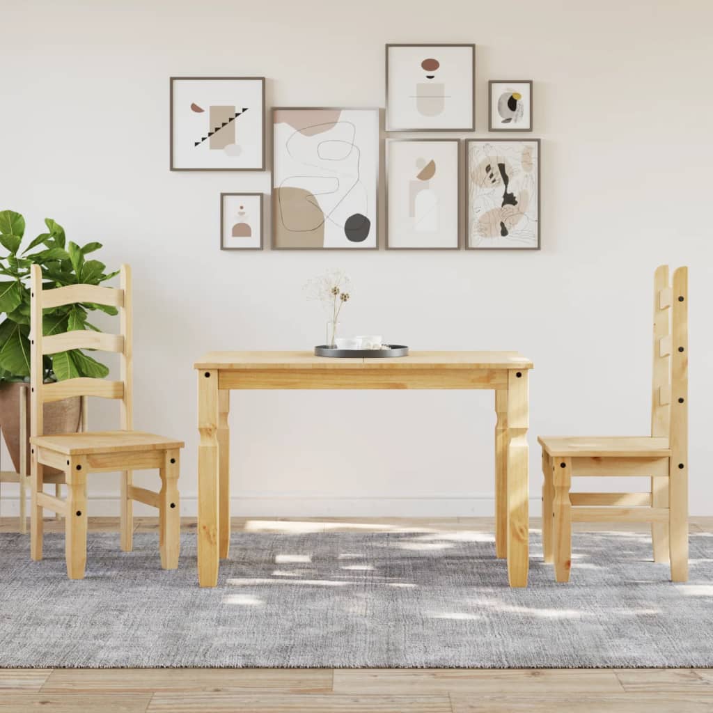 Mesa de comedor Corona madera de pino natural 75x112x60 cm 3