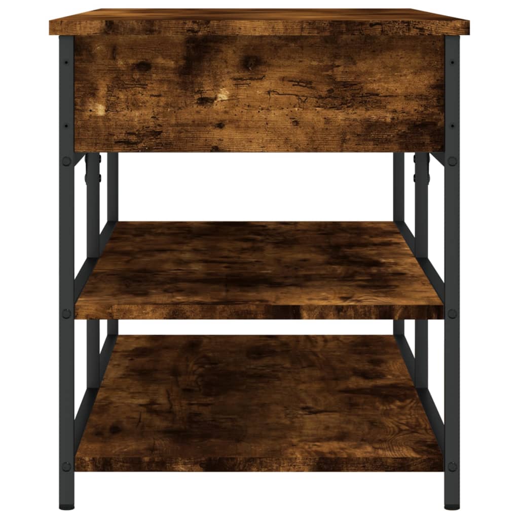 Banco zapatero Urma 2 estantes roble 50x100x42,5 cm