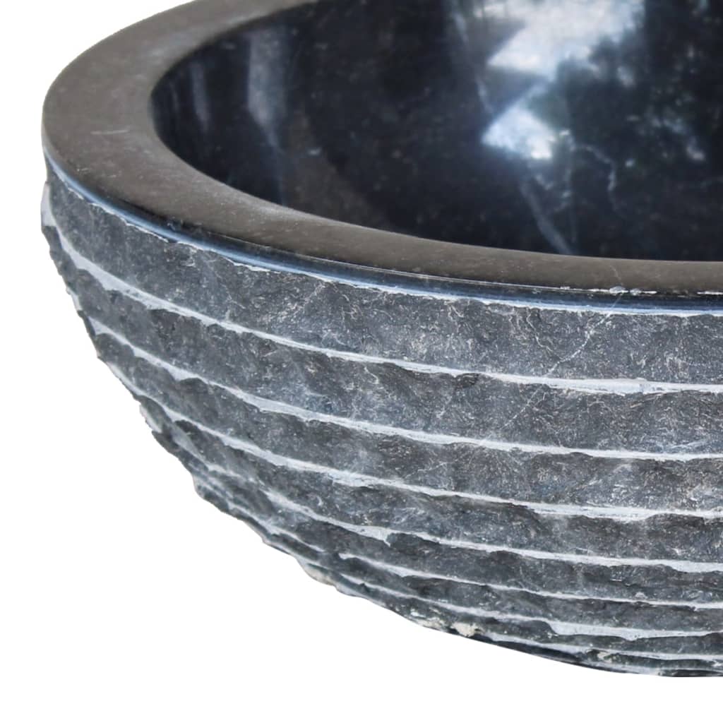 Lavabo Neptuno mármol negro Ø40x15 cm