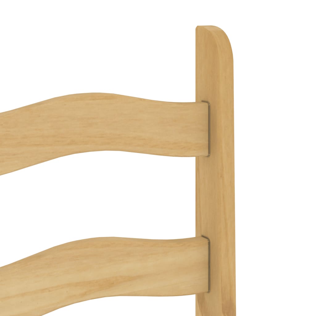 Pack de 2 sillas de comedor Corona madera de pino natural 107x42x47 cm 8