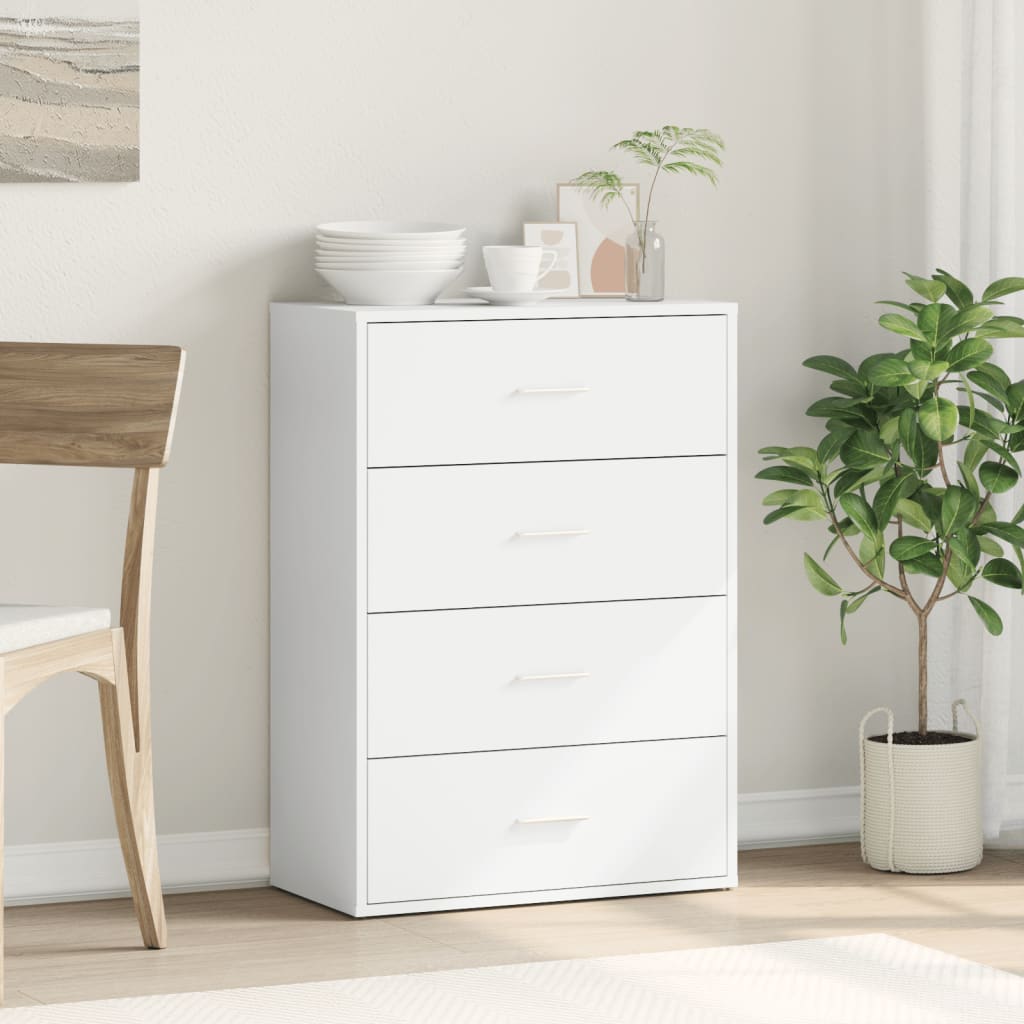 Aparador Soma 4 cajones blanco 84x60x31 cm