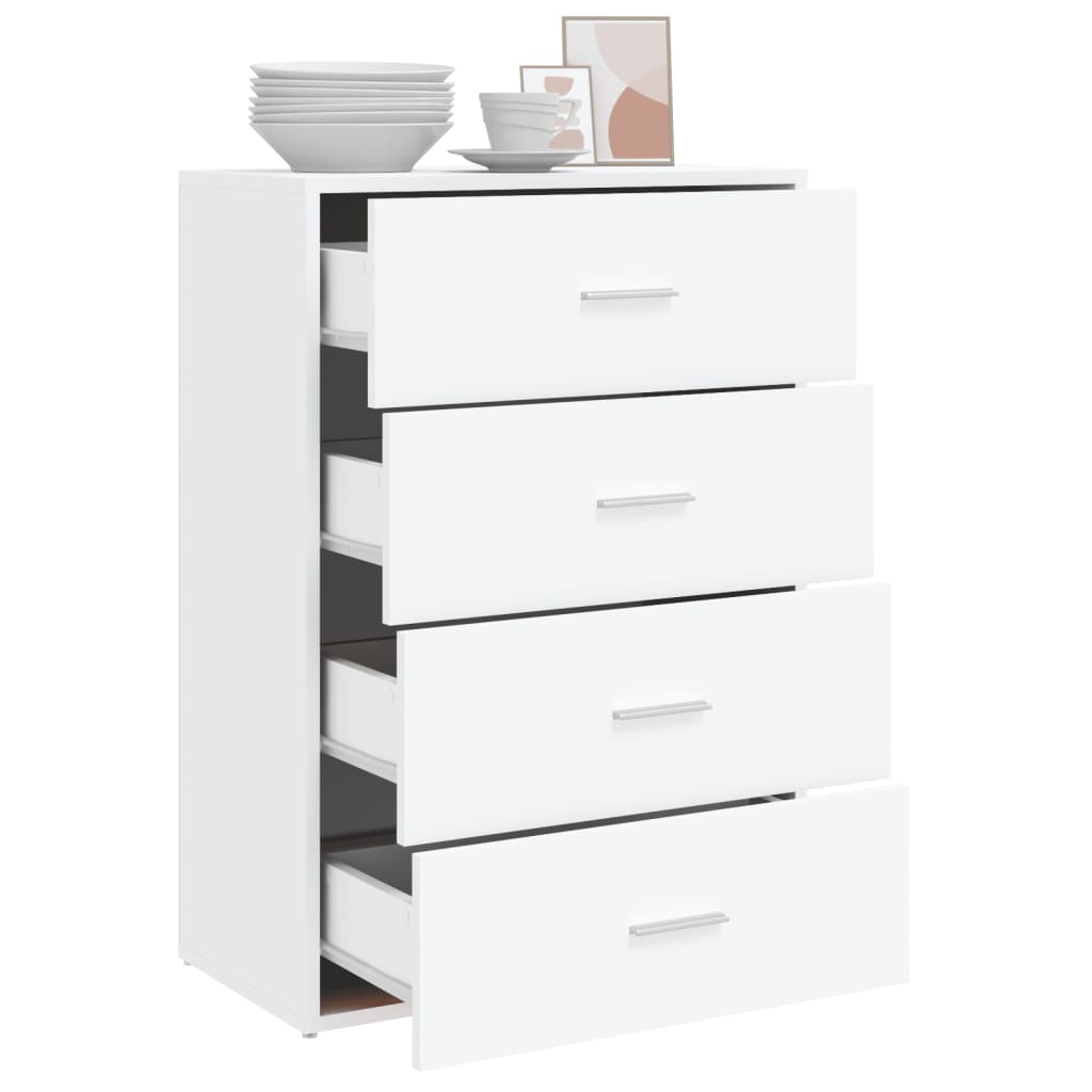 Aparador Soma 4 cajones blanco 84x60x31 cm