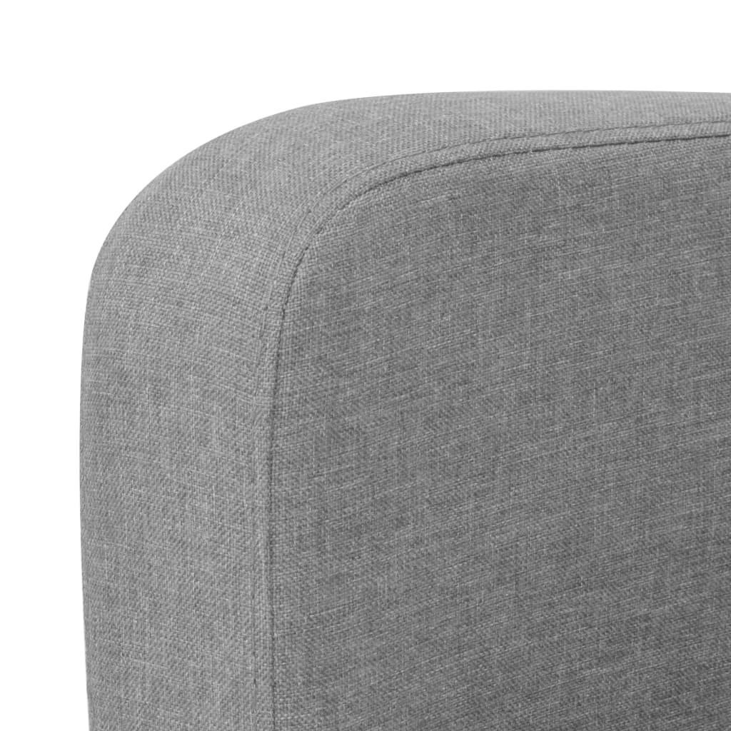 Sofá Anne 2 plazas tela gris 76x135x65 cm 3
