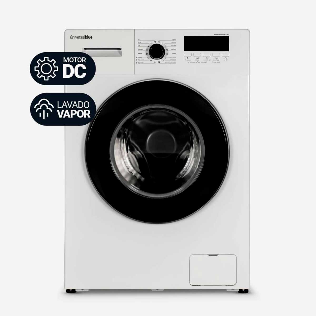 Lavadora Lanzarote 7009W Universal Blue 9kg 1400 rpm 16 programas A blanco 85 cm